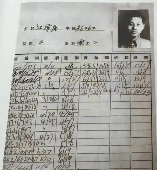 江同志在南京大学的借书证读过的书真多知识非常广博