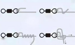 主线与八字环的绑法图解 鱼钩的绑法视频教程